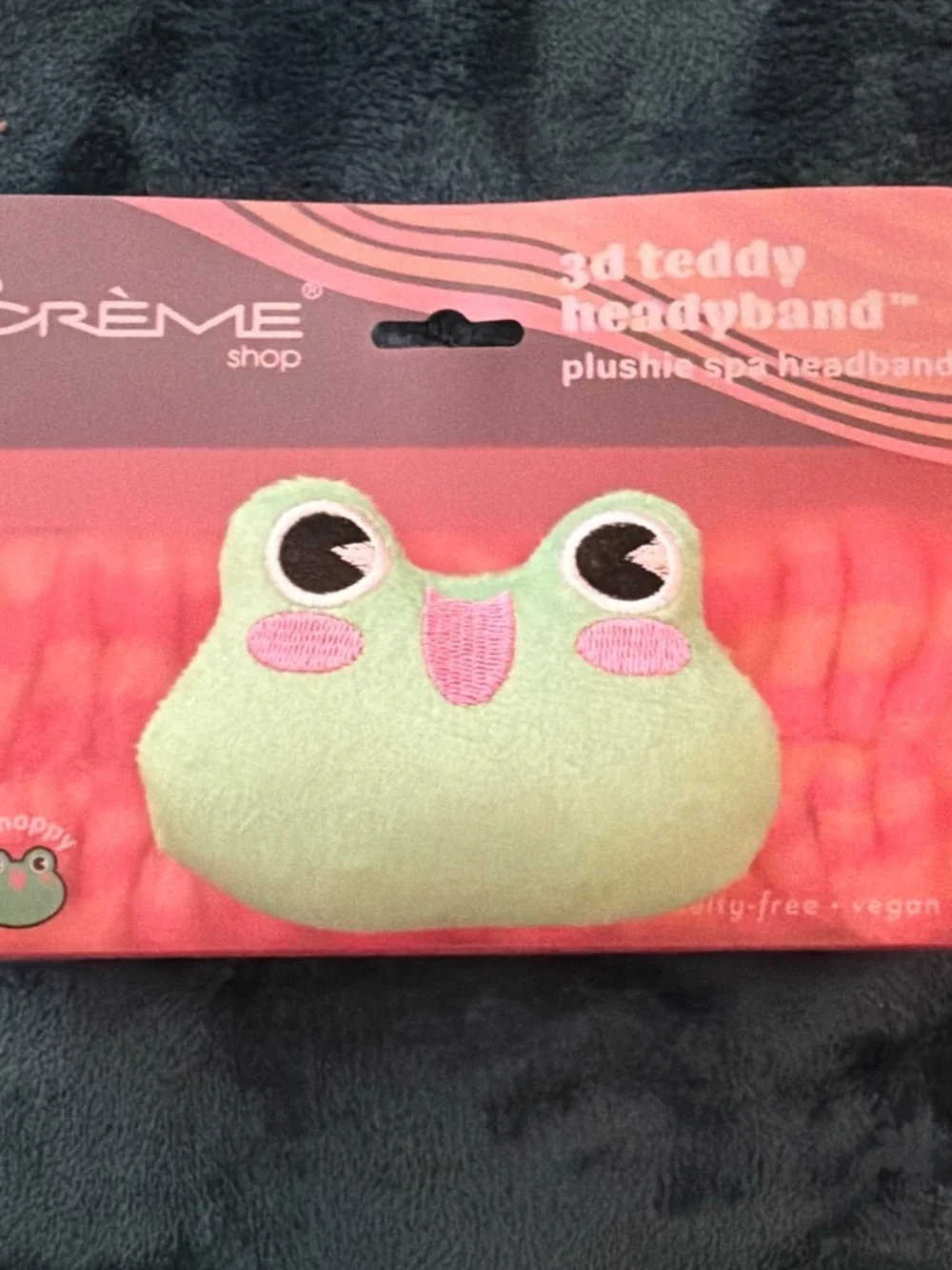Crème Shop Green Plush Frog Teddy Headband